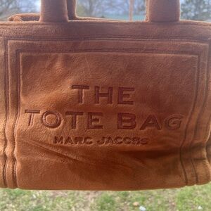 Marc Jacobs Suede Tote Bag in Cognac Brown